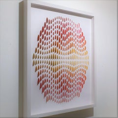 GRP - contemporary modern abstract geometric paper relief painting
