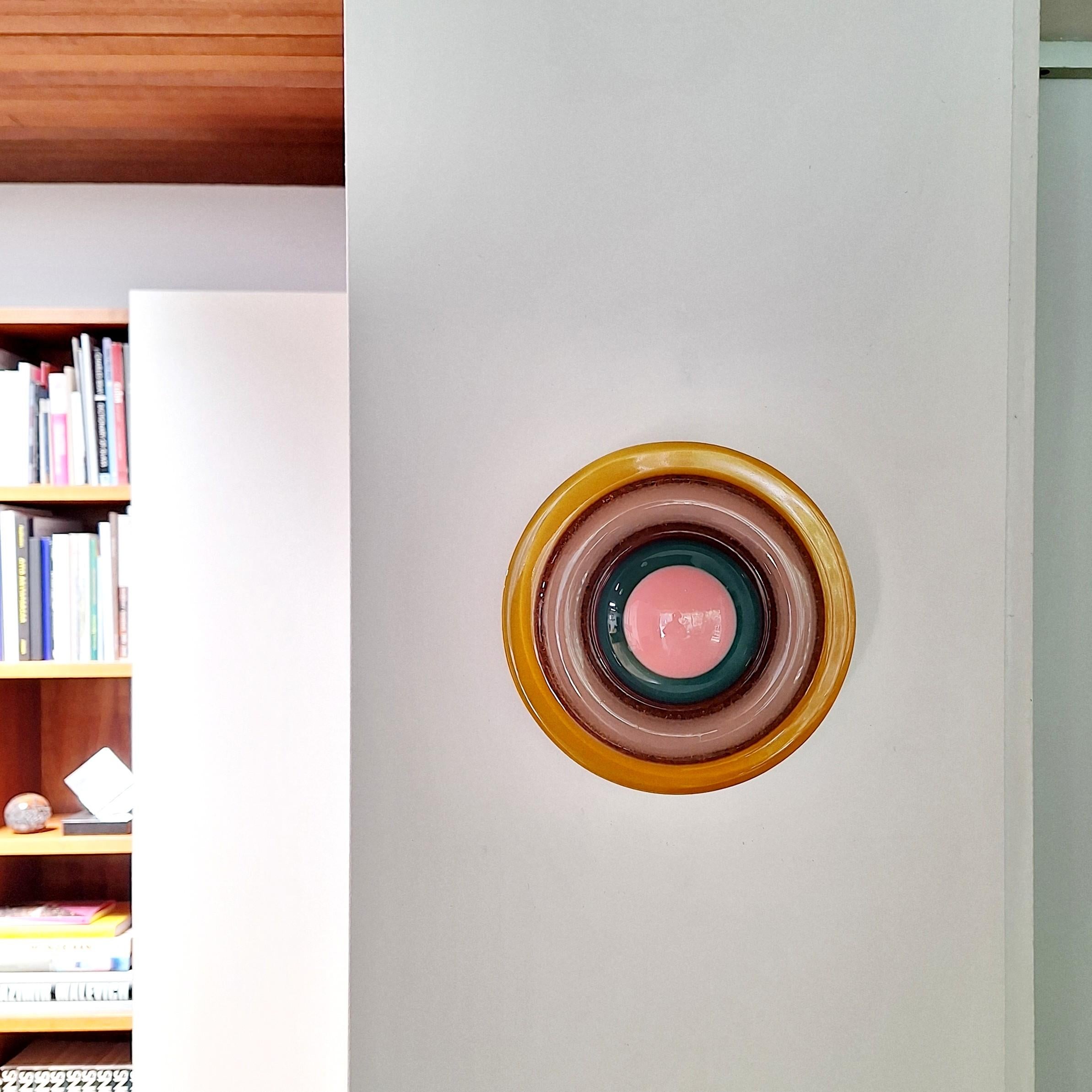 Planeta S VI - zeitgenössische moderne Mischtechnik Skulptur Malerei Relief – Painting von Eliza Kopec
