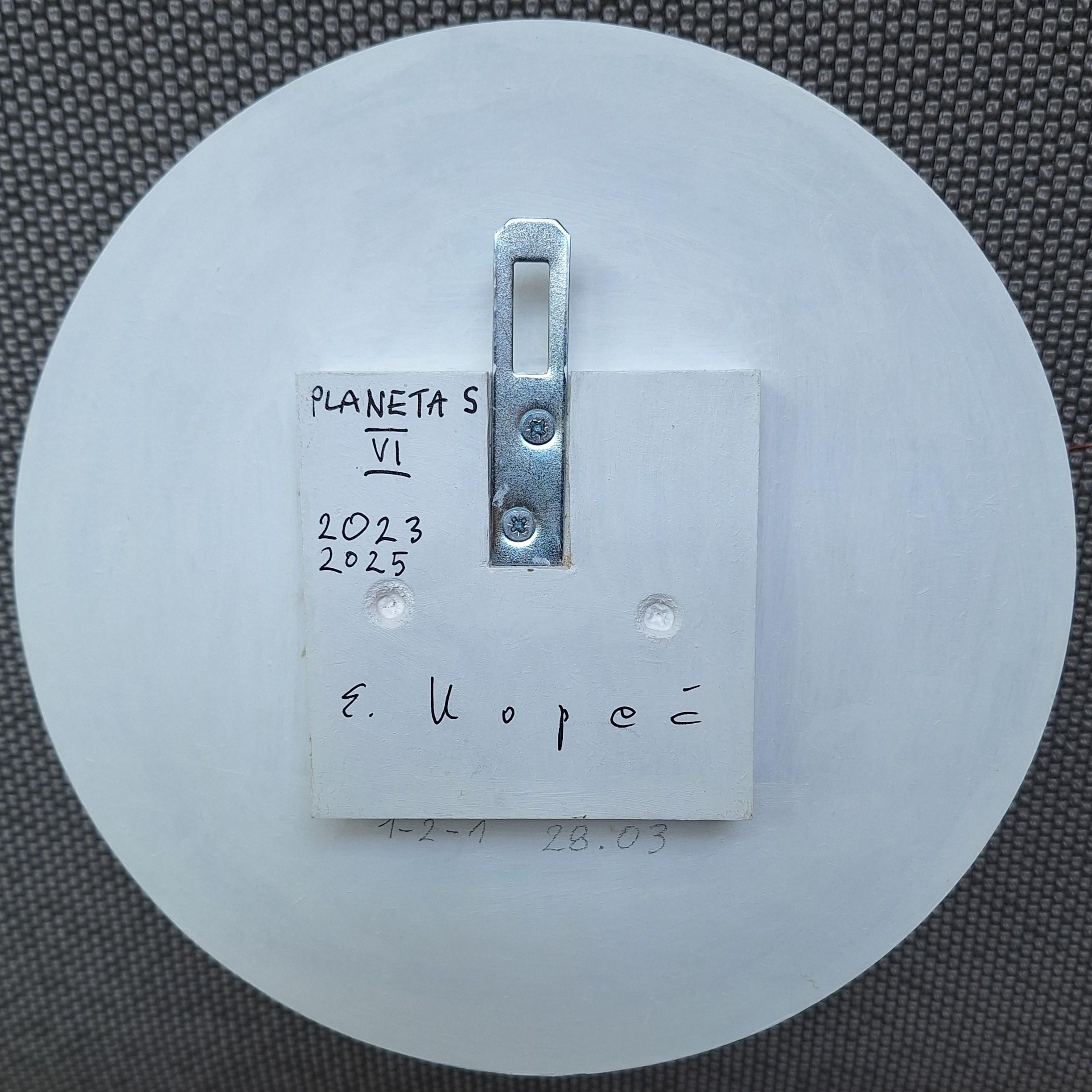Planeta S VI - zeitgenössische moderne Mischtechnik Skulptur Malerei Relief im Angebot 3