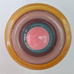 Planeta S VI - escultura moderna contemporánea de técnica mixta pintura relieve