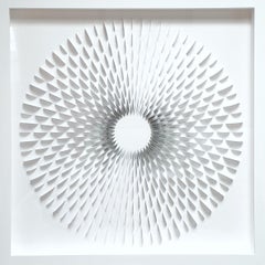 Rozetta Raster B&W - contemporary modern abstract geometric paper relief