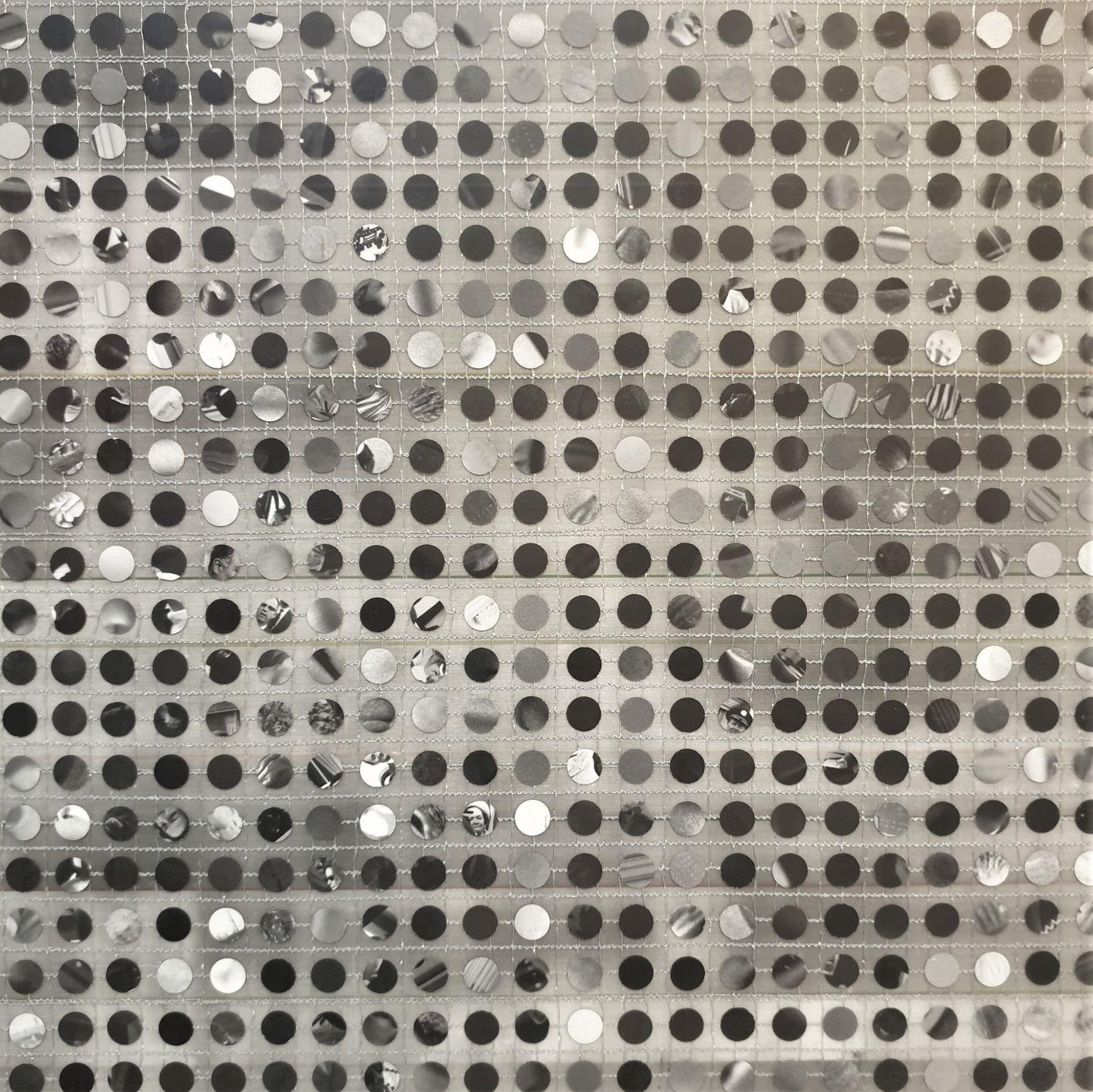 Sin título Nuevo Mundo - pintura geométrica abstracta moderna contemporánea sobre lienzo en venta 1