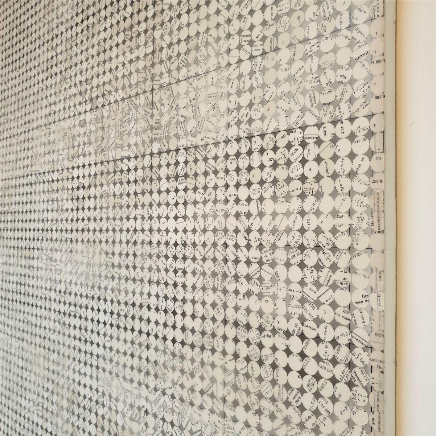 Untitled Repetition ist ein einzigartiges zeitgenössisches modernes Gemälde der bekannten polnisch-niederländischen Künstlerin Eliza Kopec. Das Gemälde ist ein typisches Beispiel für ihr bevorzugtes minimalistisches, abstrakt-geometrisches