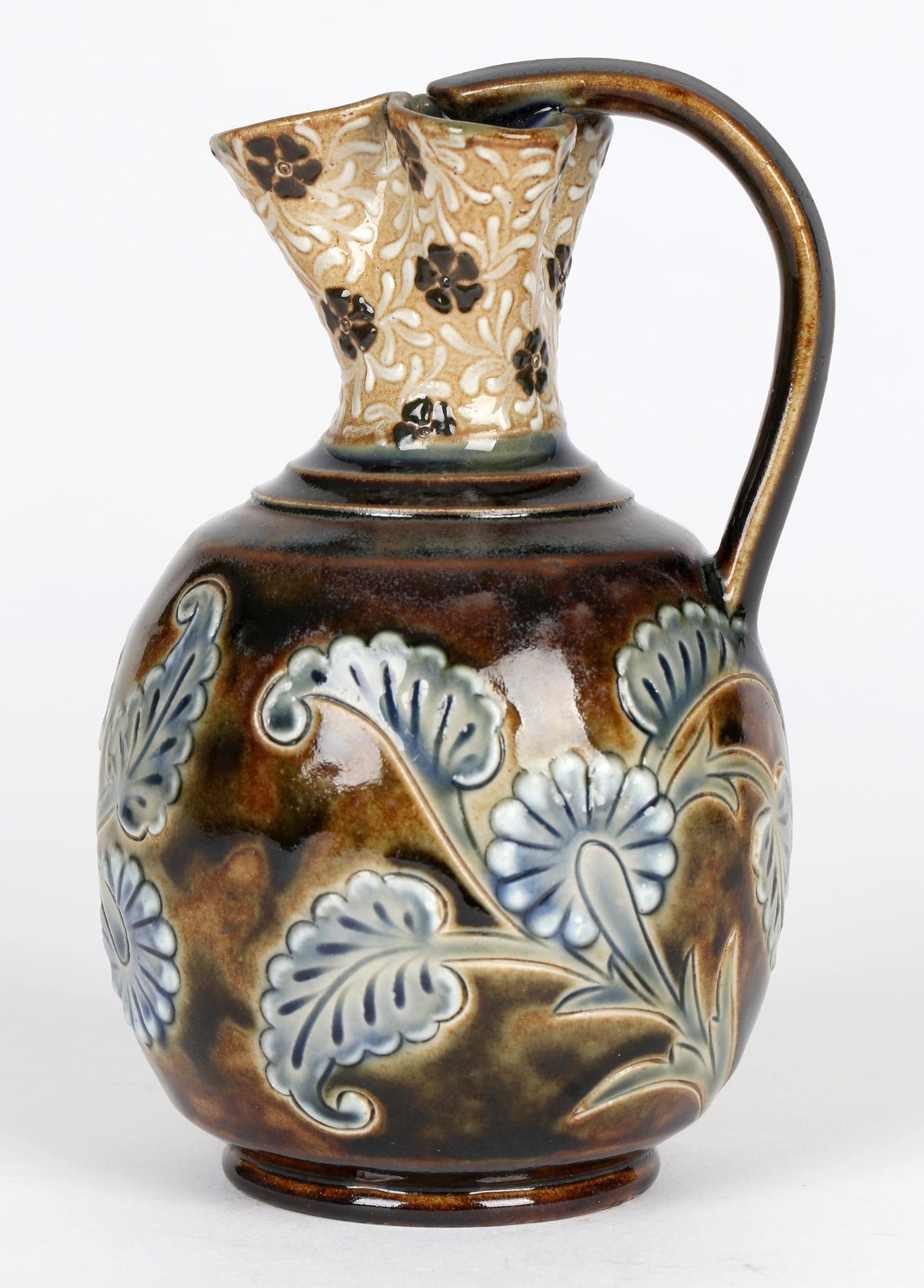 Eliza Simmance for Doulton Lambeth Floral Design Stoneware Vase 7