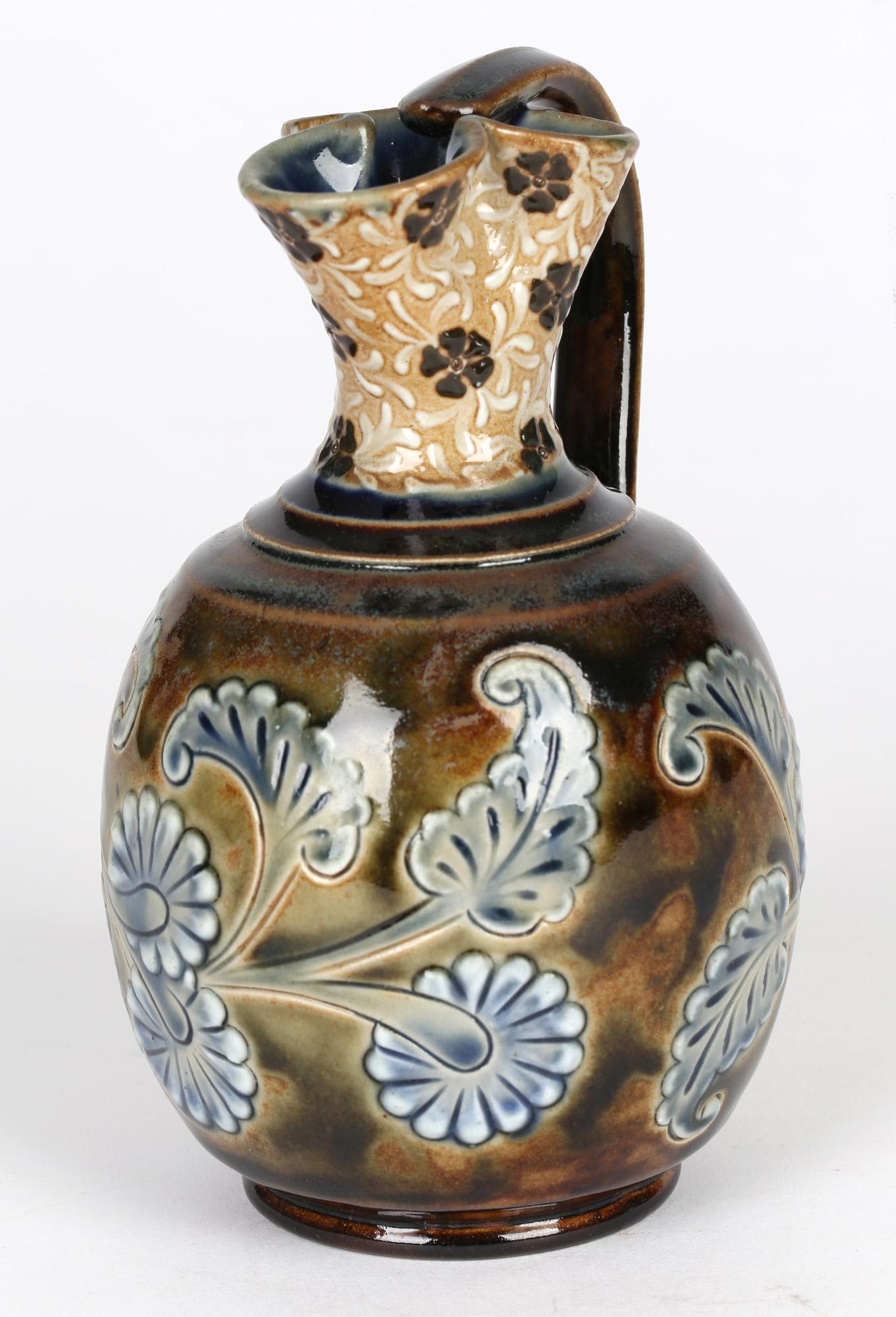 Eliza Simmance for Doulton Lambeth Floral Design Stoneware Vase 9