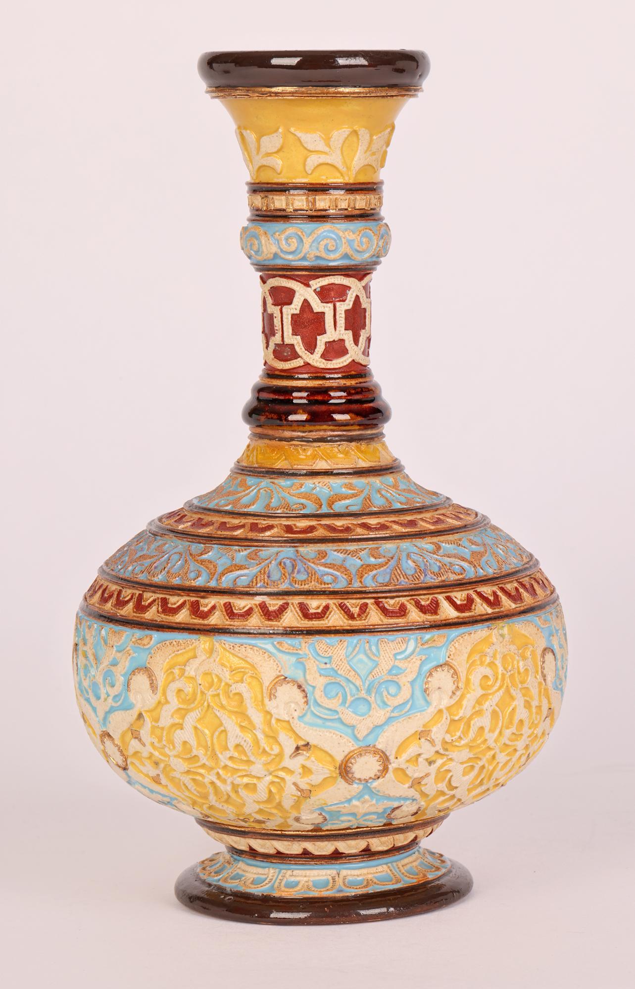Eliza Simmance for Doulton Lambeth Unusual Aesthetic Movement Persian Vase 3