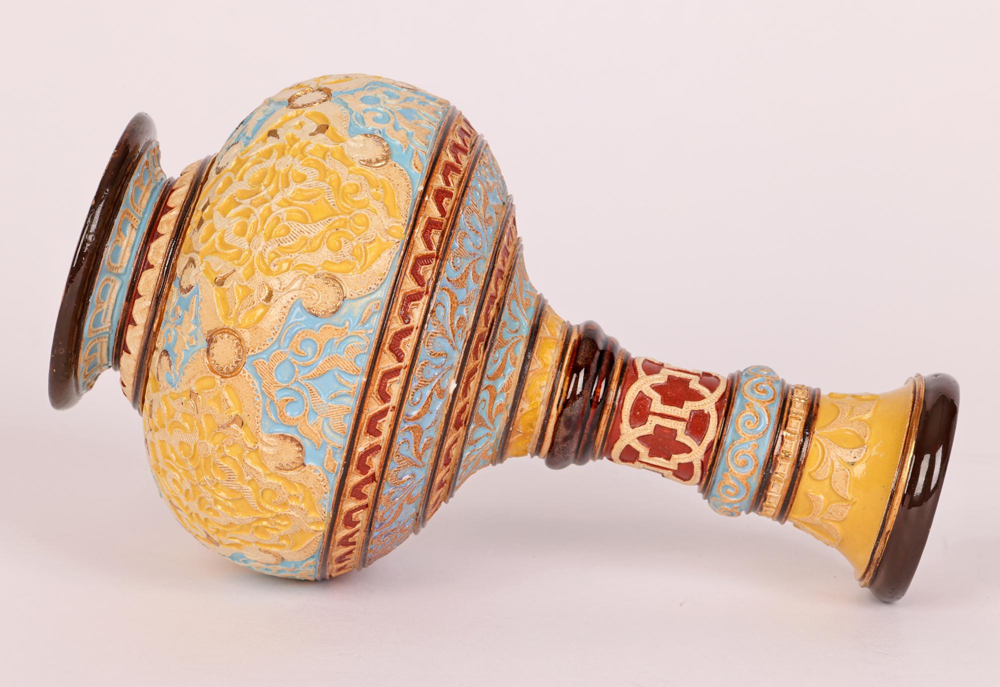 Eliza Simmance for Doulton Lambeth Unusual Aesthetic Movement Persian Vase 4