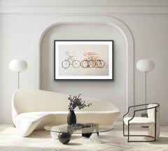 Kaffeepause (CB02_nov23), Kaffee auf Papier, Radfahren, Sport, Café, Illustration