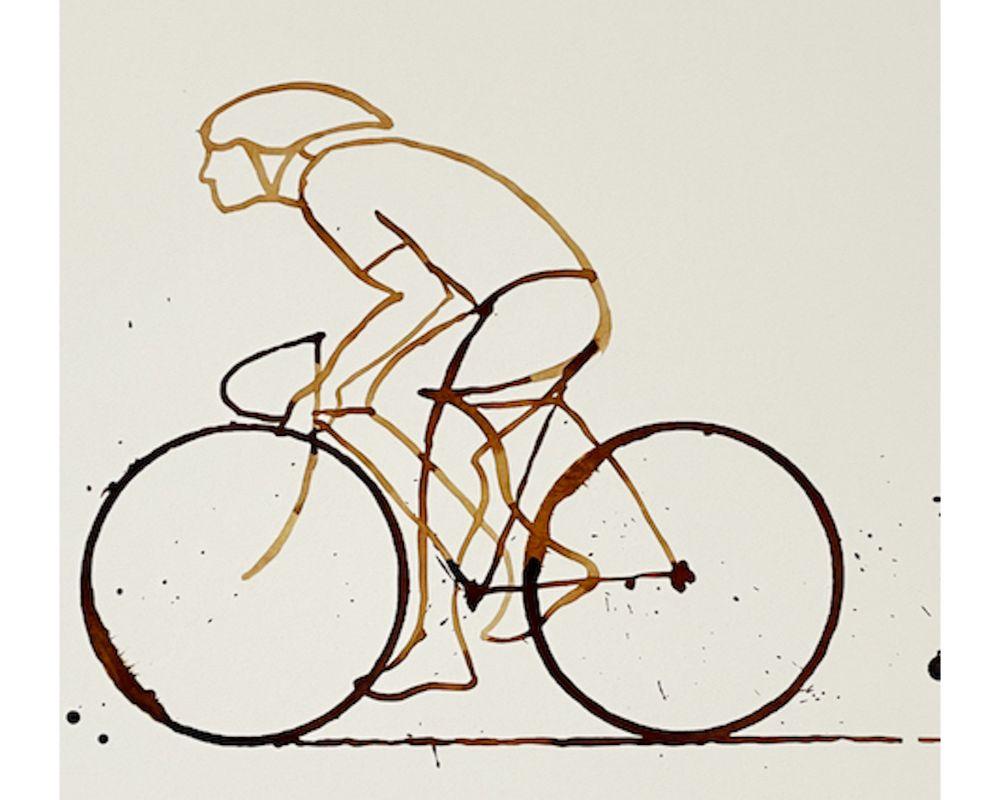 Coffee Espresso #13, Eliza Southwood, Cycling Art, Coffee Art, Minimalist Style For Sale 3