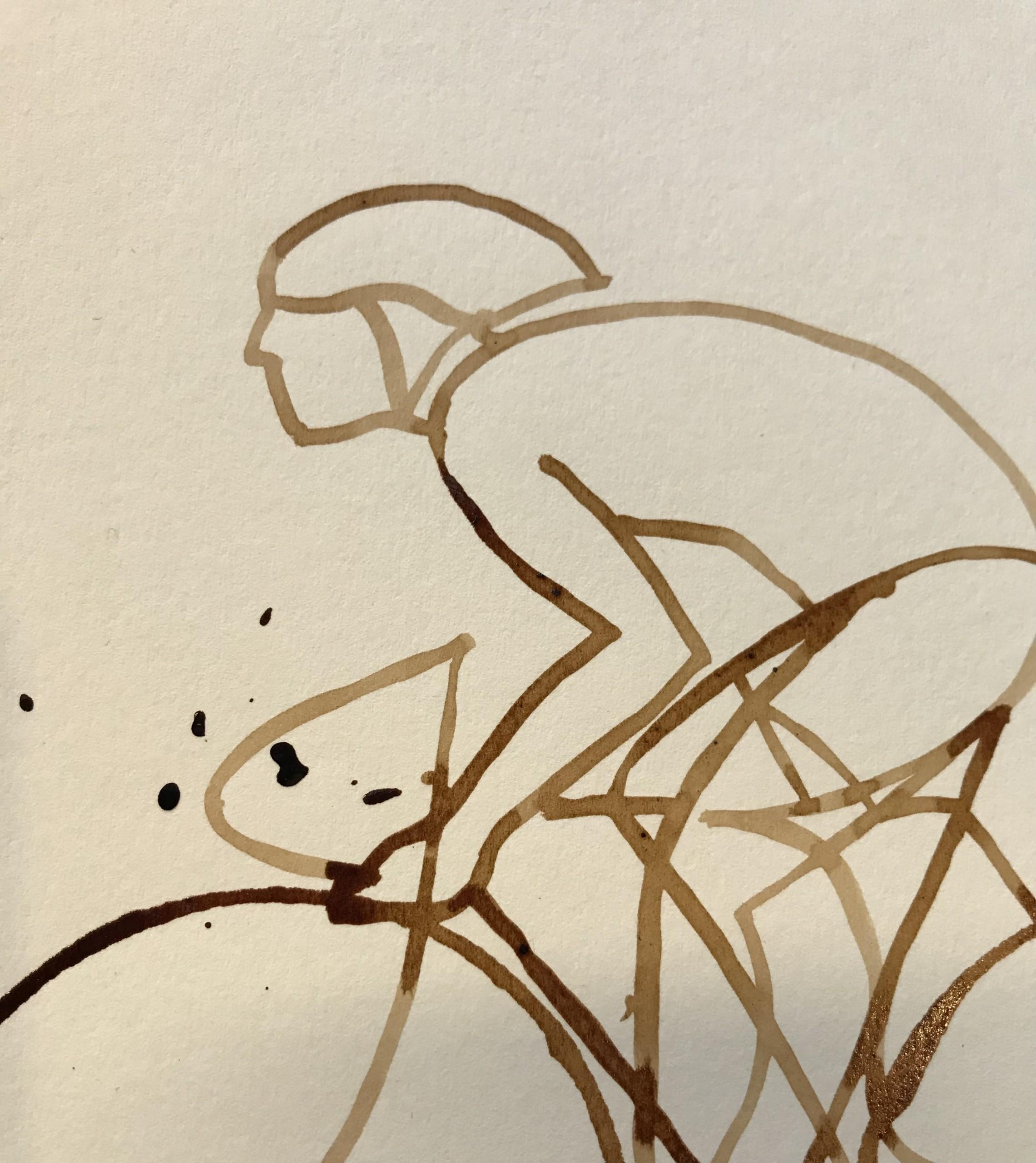 Espresso #17 è un caffè originale su carta dell'artista Eliza Southwood. Il progetto presenta un ciclista dipinto con il caffè, combinando la cultura ciclistica con l'amore per una buona pausa caffè.

INFORMAZIONI AGGIUNTIVE:
Caffè su carta
42,5 H.