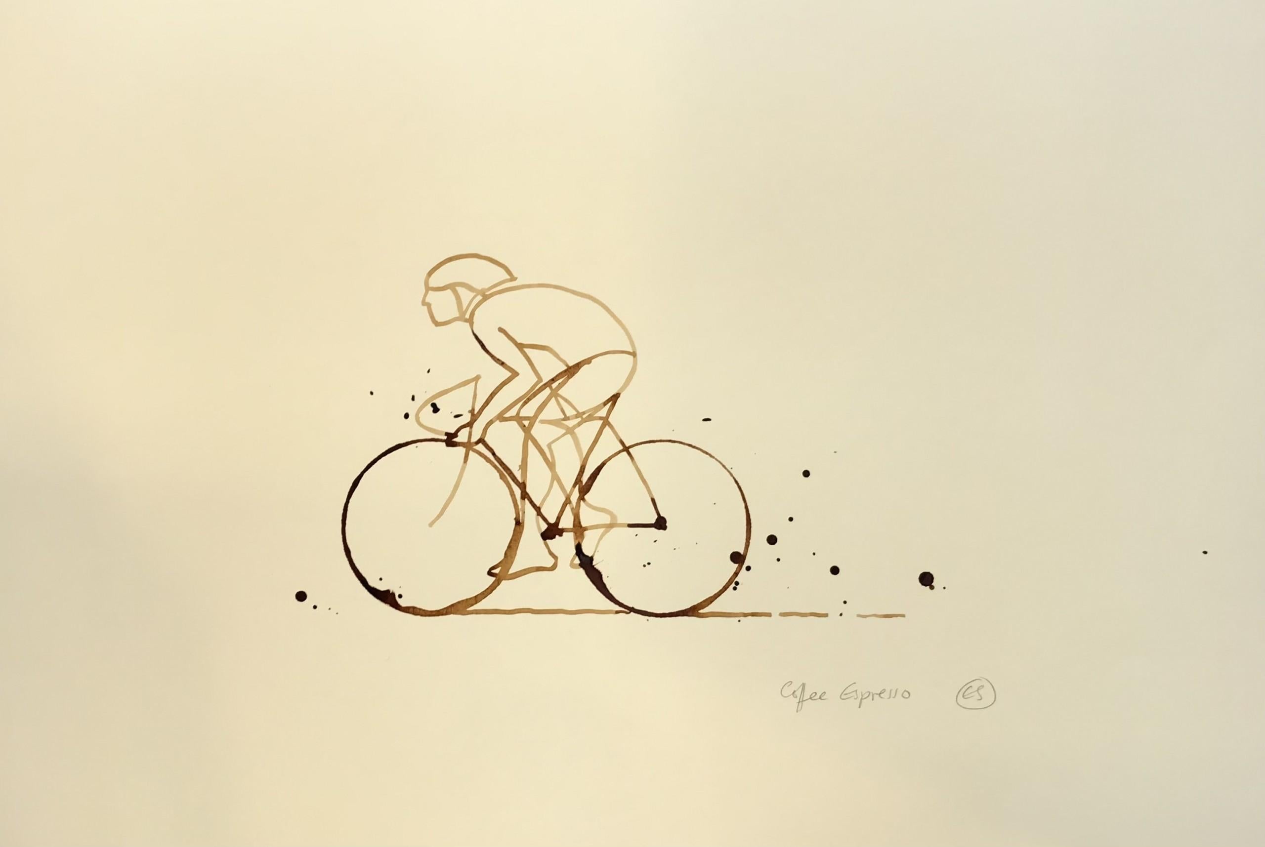 Coffee Espresso #17, Coffee on paper, Cycling, Sports