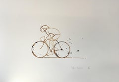 Coffee Espresso #18 with Coffee on Paper, Painting by Eliza Southwood