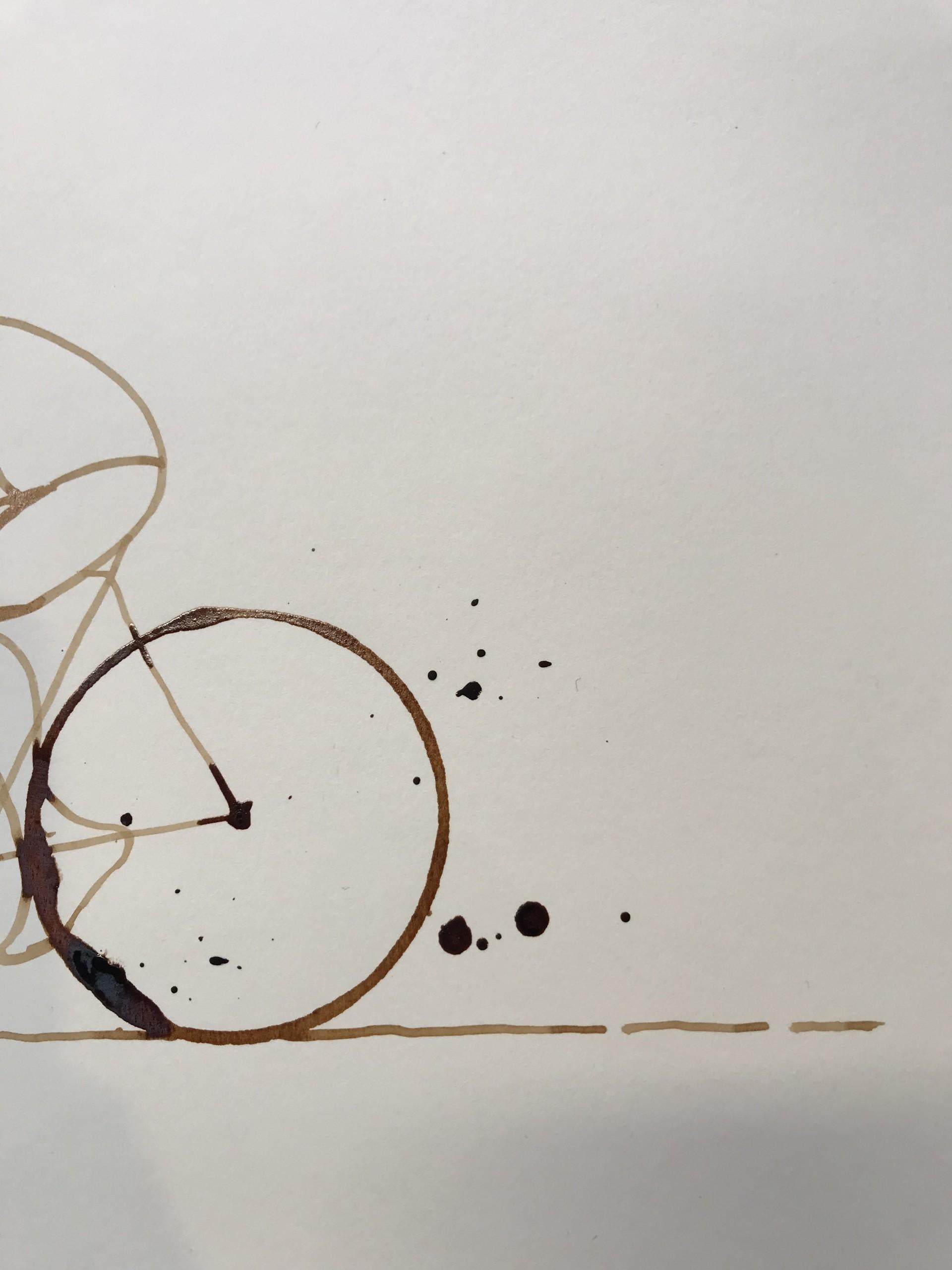 Original Coffee on Paper Image size: H:42.5 cm x W:60 cm Complete Size of Unframed Work: H:42.5 cm x W:60 cm x D:0.1cm Sold Unframed Please note that insitu images are purely an indication of how a piece may look Coffee Espresso #20 by Eliza