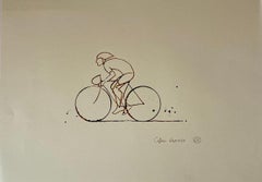 Coffee Espresso Series 2, Art figuratif, Peinture sportive, Art de la cyclisme, Café