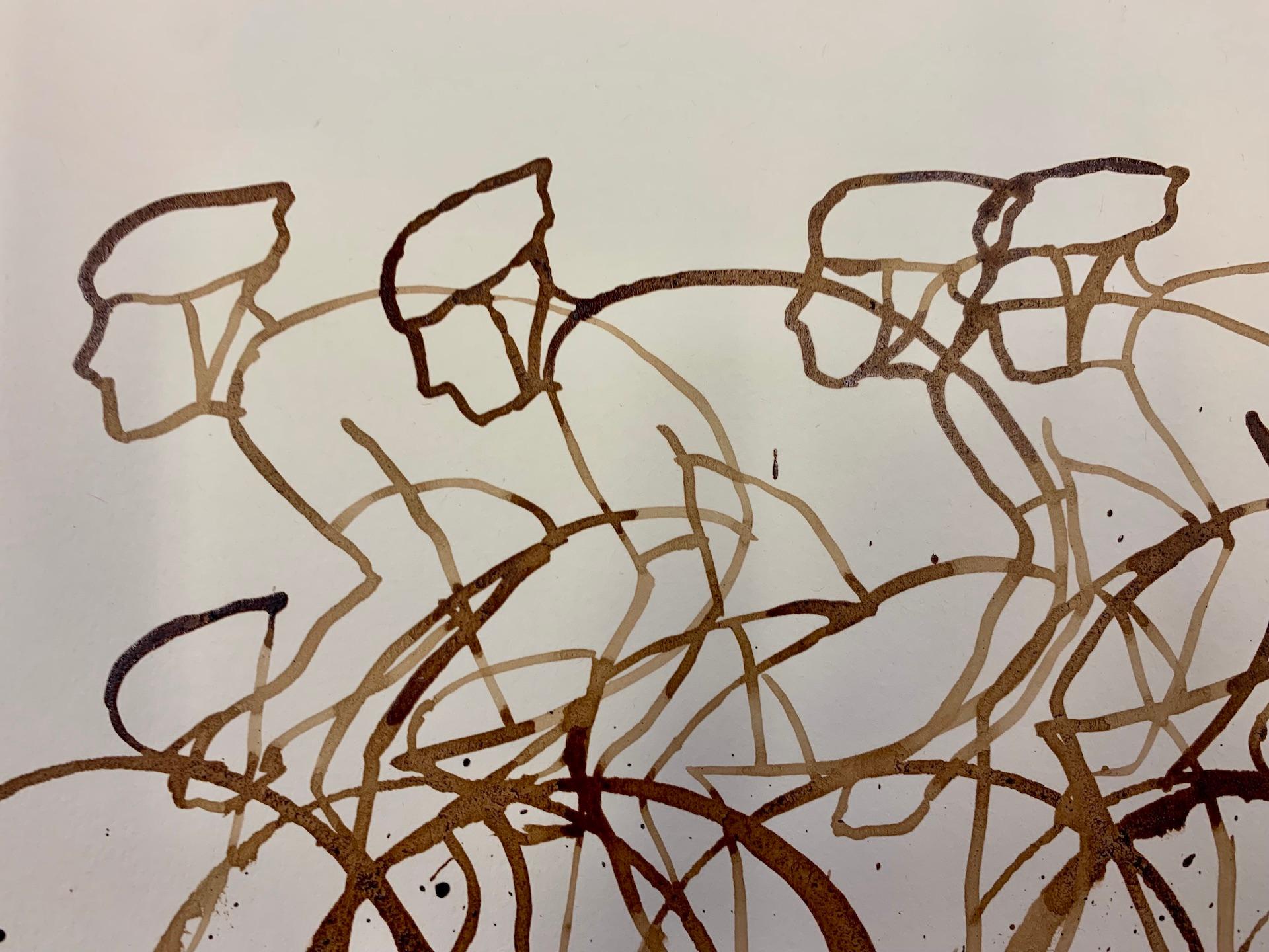 Café Pelotón Serie XVII, Eliza Southwood, Obra de arte Café, Pintura original en venta 2