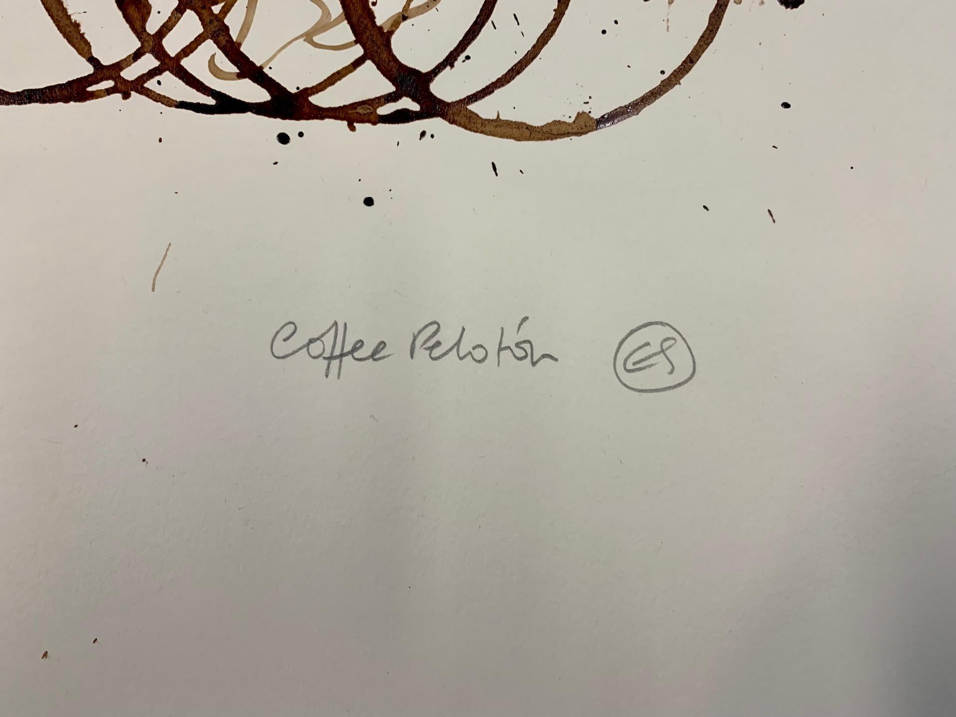 Coffee Peloton Series XVII, Eliza Southwood, Coffee Artwork, Original Painting For Sale 2