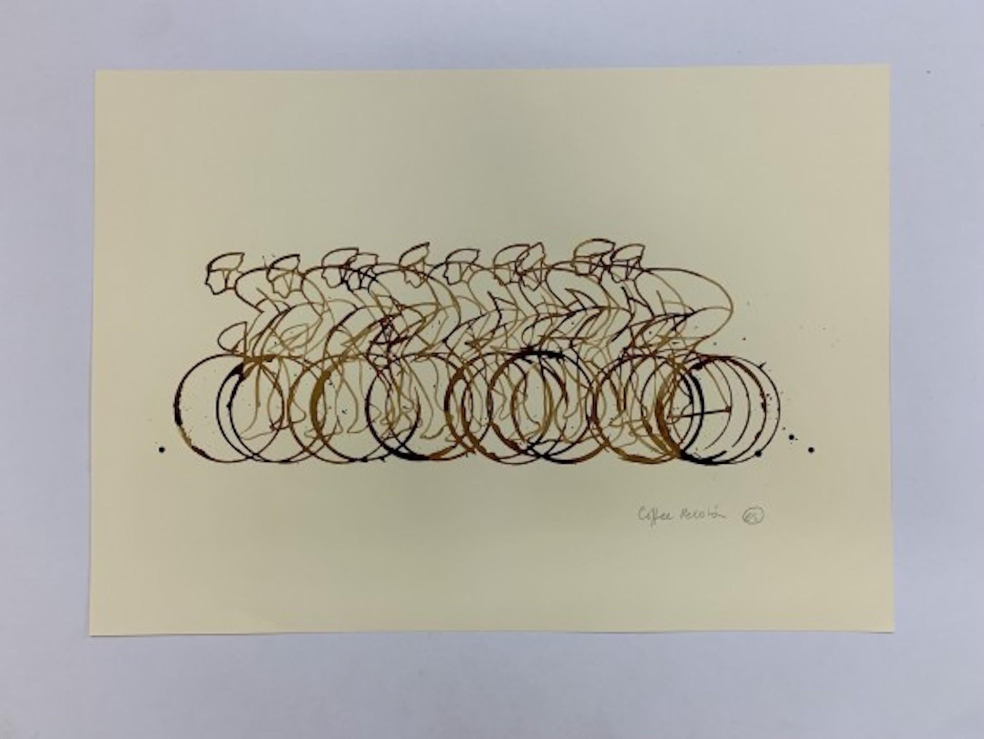 Coffee Peloton Series XVIII by Eliza Southwood [2021]
original

Coffee on paper

Image size: H:41.5 cm x W:59 cm

Complete Size of Unframed Work: H:41.5 cm x W:59 cm x D:0.1cm

Sold Unframed

Please note that insitu images are purely an indication