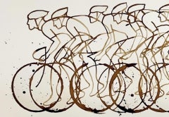 Coffee Peloton XX, Eliza Southwood, Original Painting, Coffee Art, Affordable