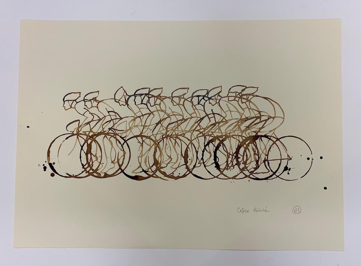 Coffee Peloton XXVI - Painting de Eliza Southwood