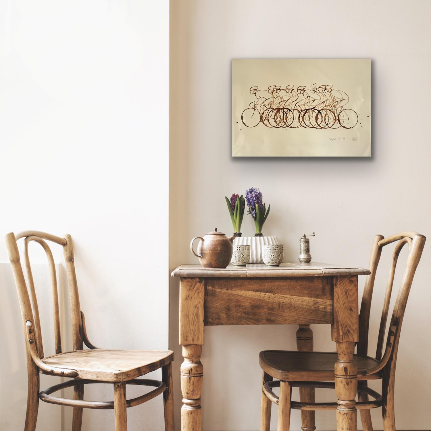 Coffee Peloton XXX - Painting by Eliza Southwood