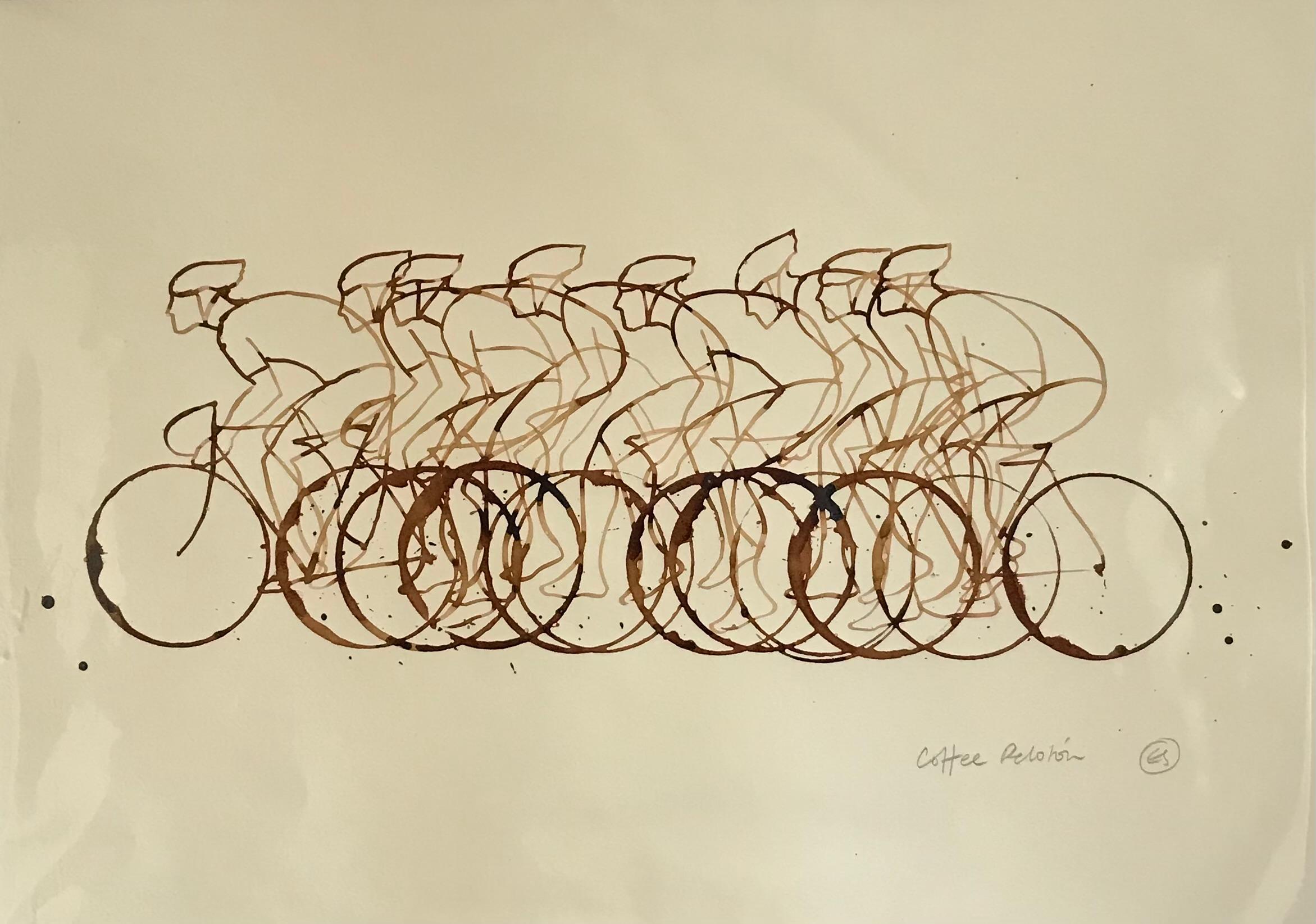 Eliza Southwood Portrait Painting - Coffee Peloton XXX