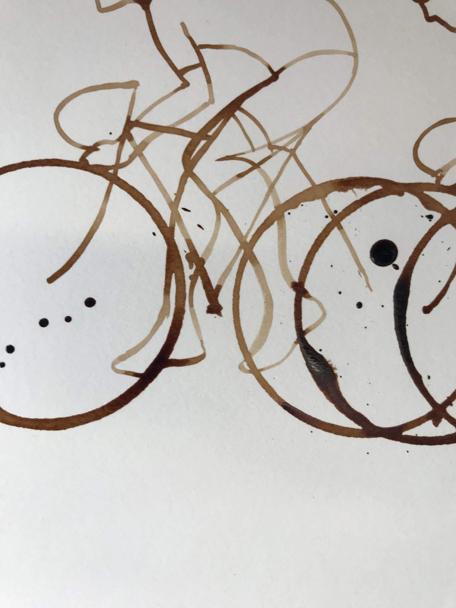Coffee Peloton XXXV ist eine Original-Kaffeezeichnung der Künstlerin Eliza Southwood auf Papier. Dieser Beitrag ist Teil von Elizas Kaffee-Peloton-Serie, die die Liebe zum Radfahren mit der Liebe zu einer guten Kaffeepause verbindet.
Eliza Southwood