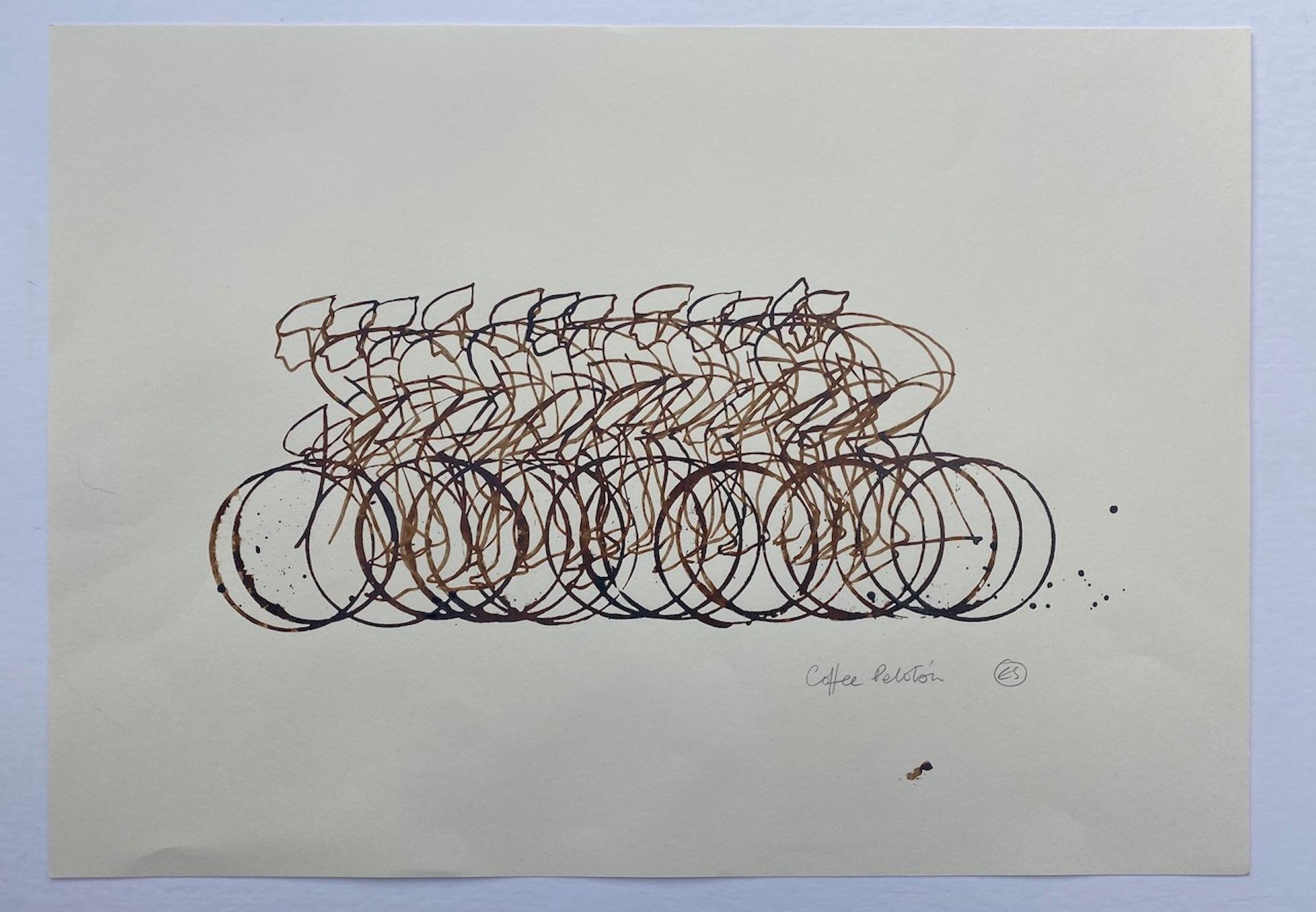 Eliza Southwood, Coffee Peloton Series 6, Art abordable, Art de la cyclisme en vente 1