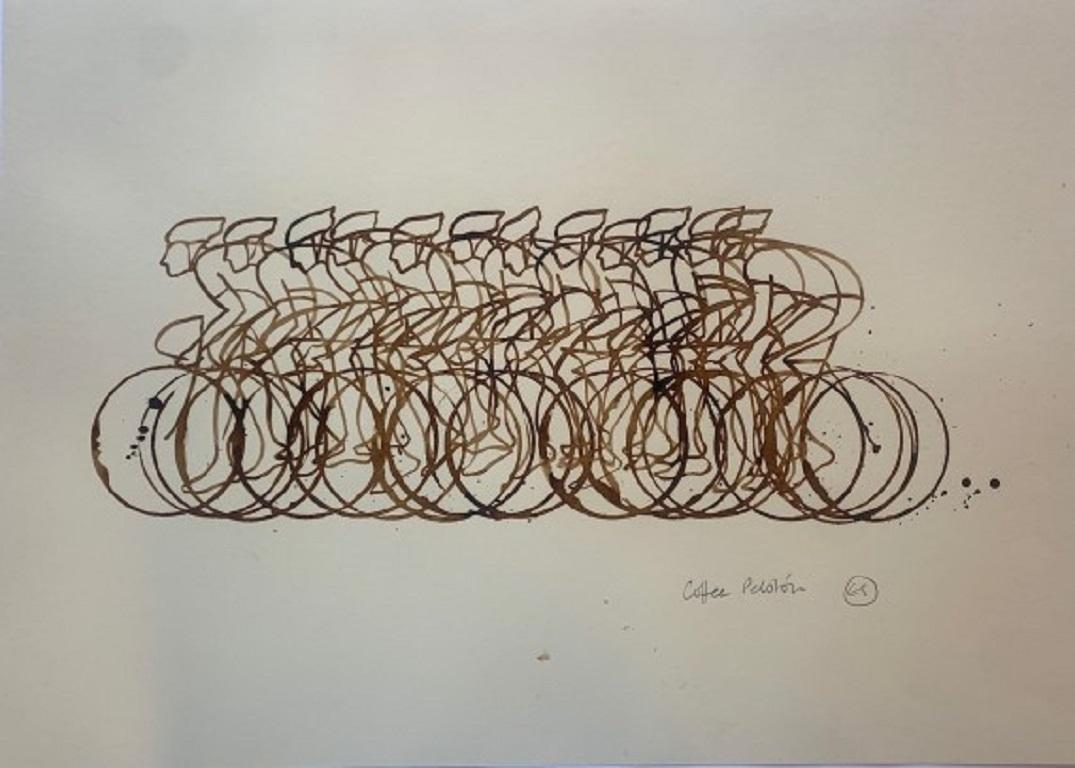Eliza Southwood, Coffee Peloton Series XII, Art abordable, Art de la cyclisme