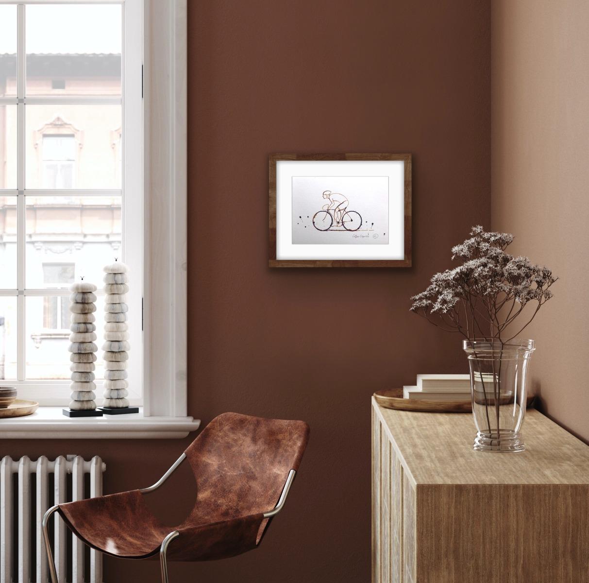 Kleiner Kaffee Espresso #1, Kaffee auf Papier, Radfahren, Sport im Angebot 2