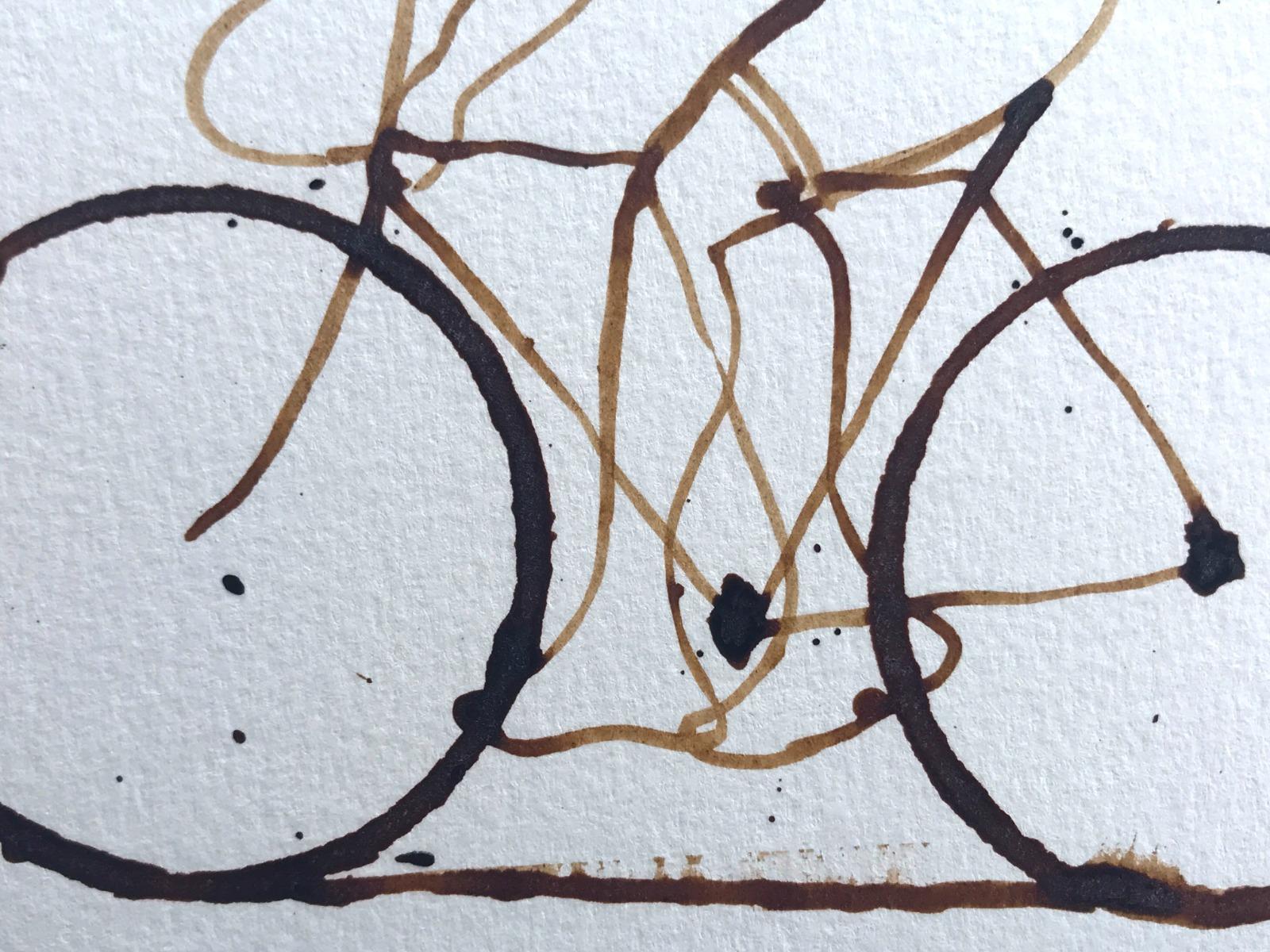 Kleiner Kaffee Espresso #1, Kaffee auf Papier, Radfahren, Sport im Angebot 4