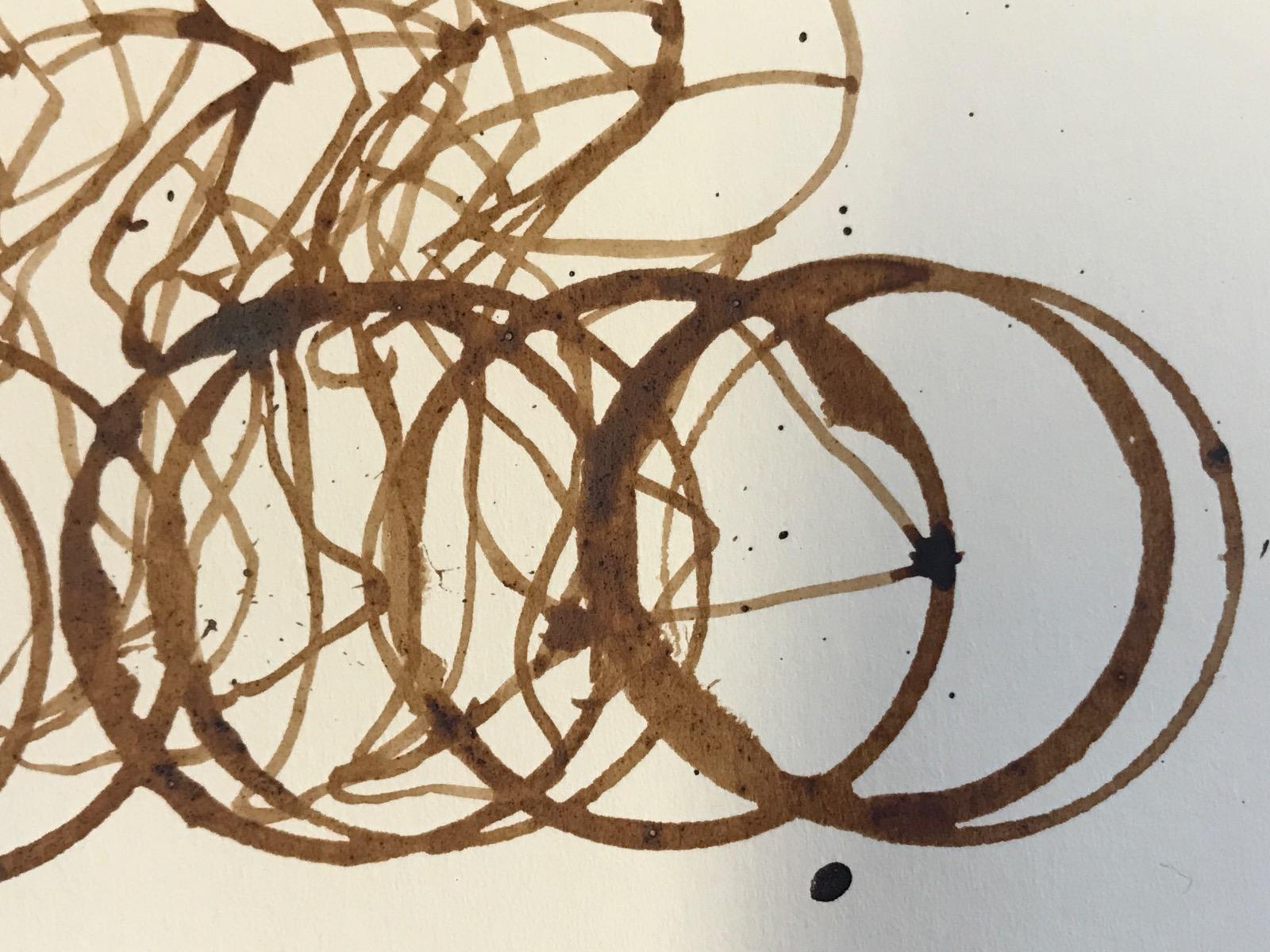 Small Coffee Peloton (CP1_small_feb15), caffè su carta, ciclista, arte sportiva 1