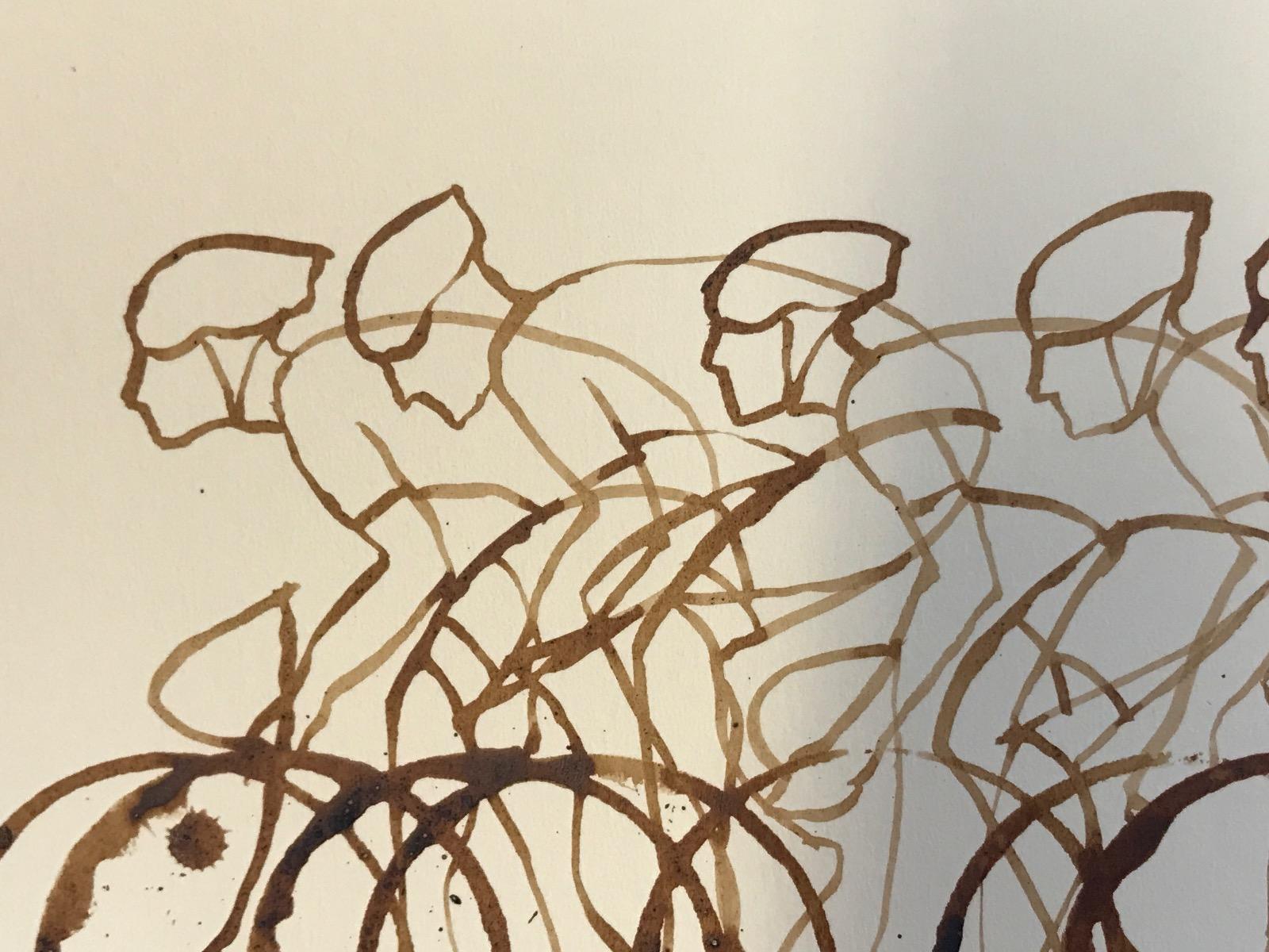 Small Coffee Peloton (CP1_small_feb15), caffè su carta, ciclista, arte sportiva 2