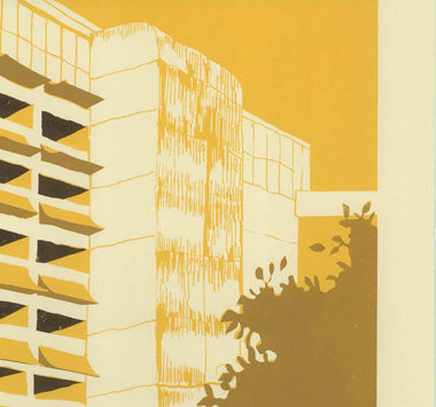 Edificio Civico - Manaus, Eliza Southwood, Serigrafia in edizione limitata in vendita 1