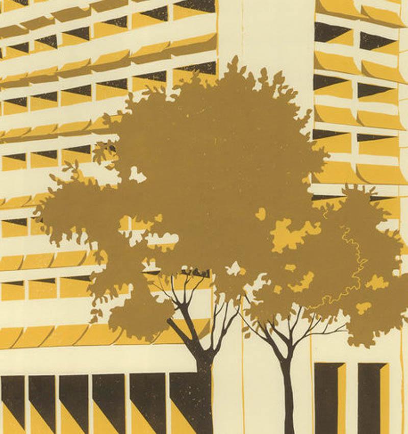 Civic Building – Manaus, Eliza Southwood
Limited Edition Silkscreen Print of 20
Silkscreen Print on Paper
Size: H 97cm x W 67cm
Signed and titled

Silkscreen Print – A printing technique whereby the artist paints glue or stencils their work onto a