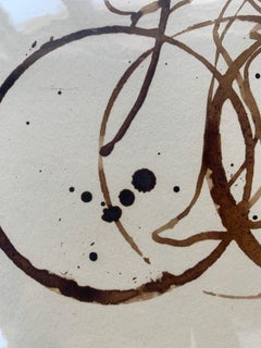 Coffee Peloton Series IX, Coffee On Paper, Cyclists, Sports Art