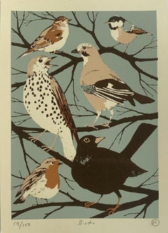 Eliza Southwood, Birds, Limited Edition Animal Silkscreen Print