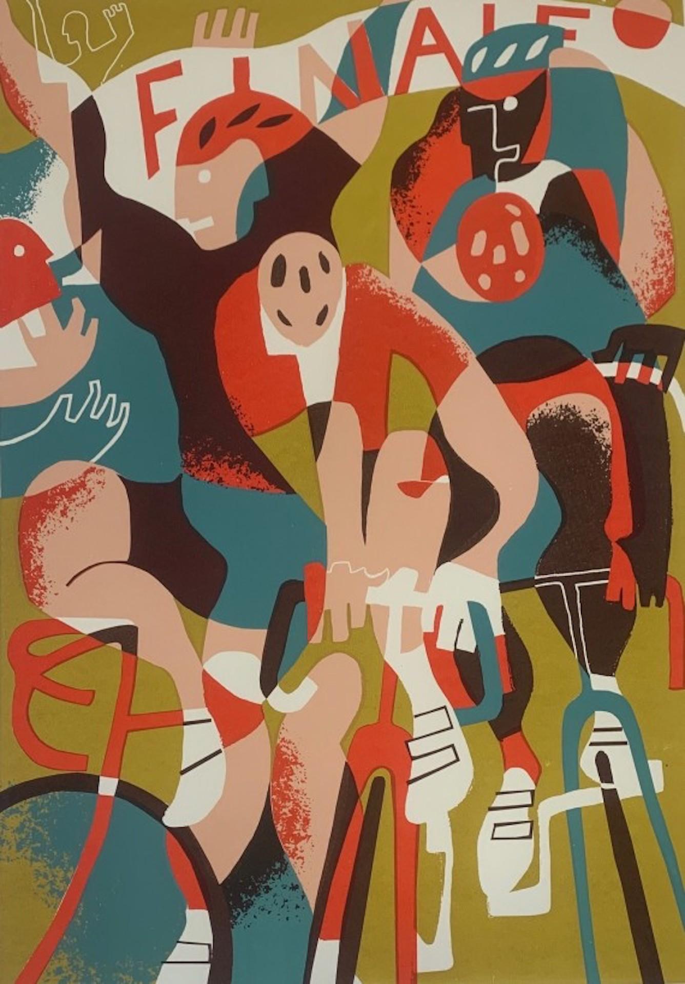 Eliza Southwood, Finale, Limited Edition Print, Contemporary Cycling Art
