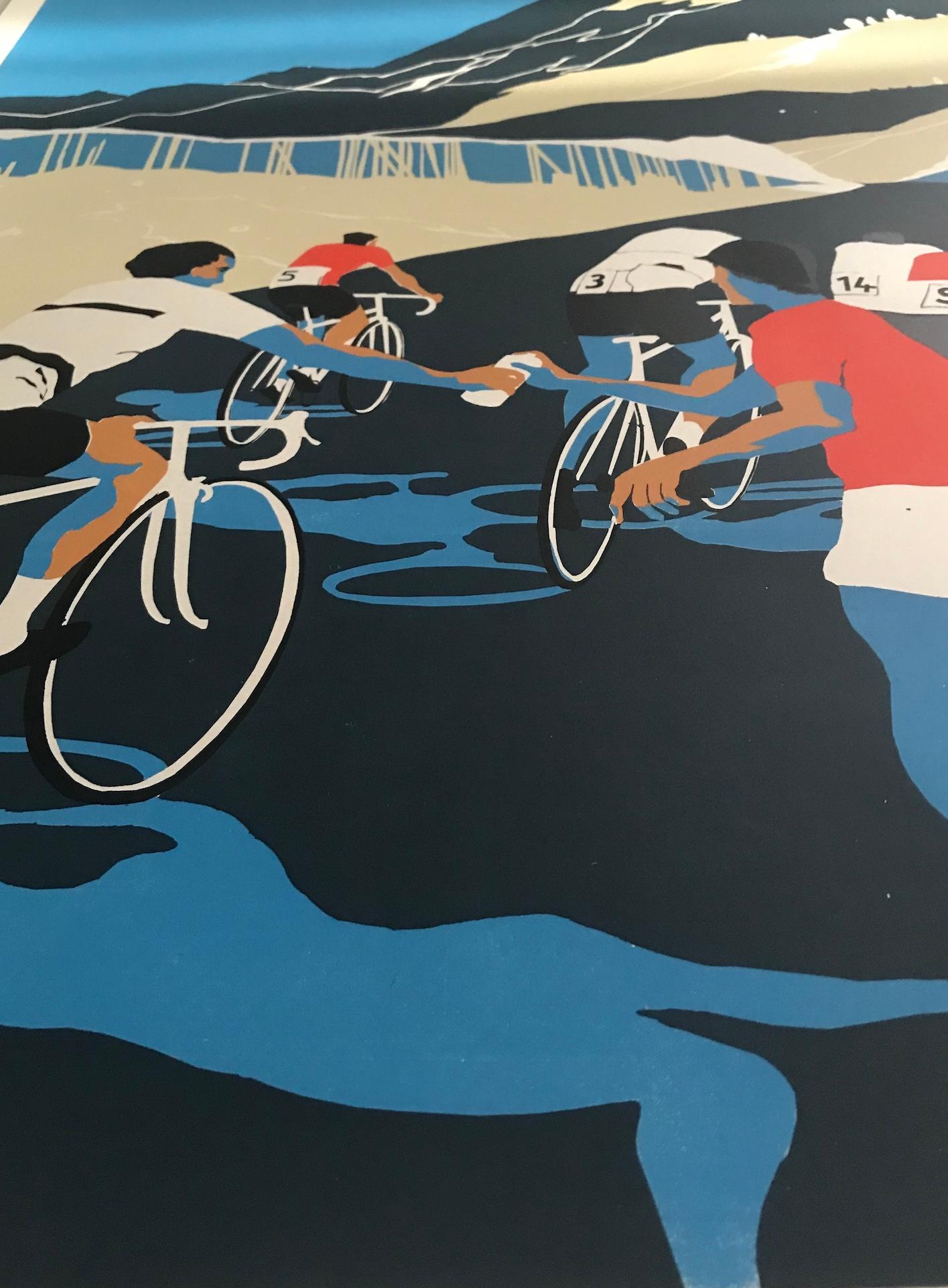 Eliza Southwood, Helping Hand, Limited Edition Screen Print, Cycling Art 2