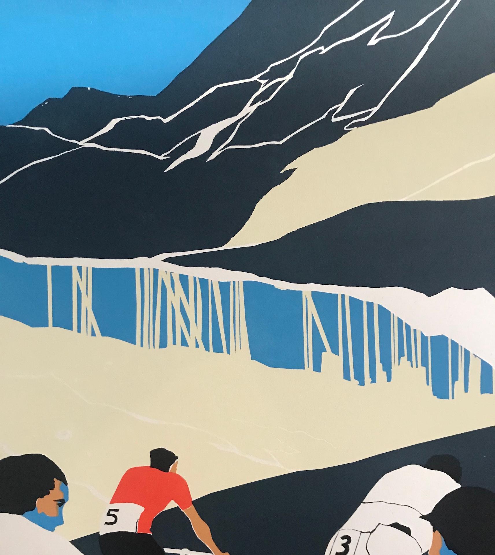 Eliza Southwood, Helping Hand, Limited Edition Screen Print, Cycling Art 4