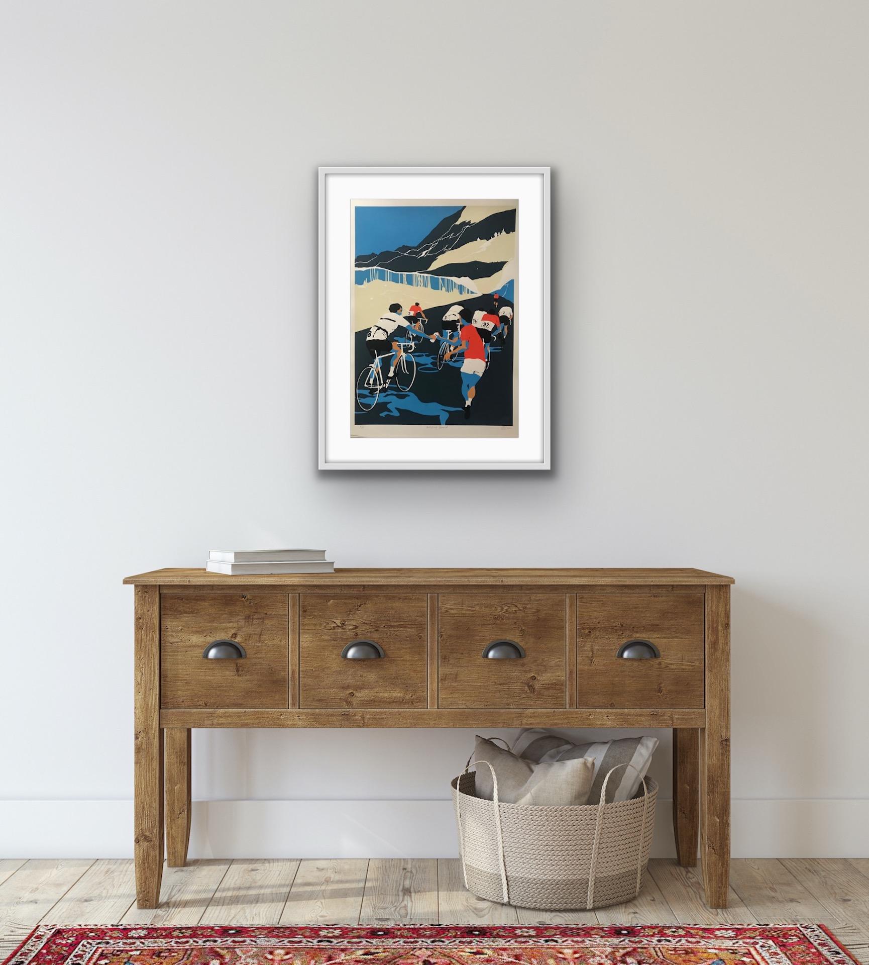 Eliza Southwood, Helping Hand, Limited Edition Screen Print, Cycling Art 8