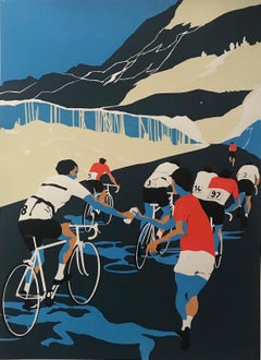 Eliza Southwood, Helping Hand, Limited Edition Screen Print, Cycling Art
