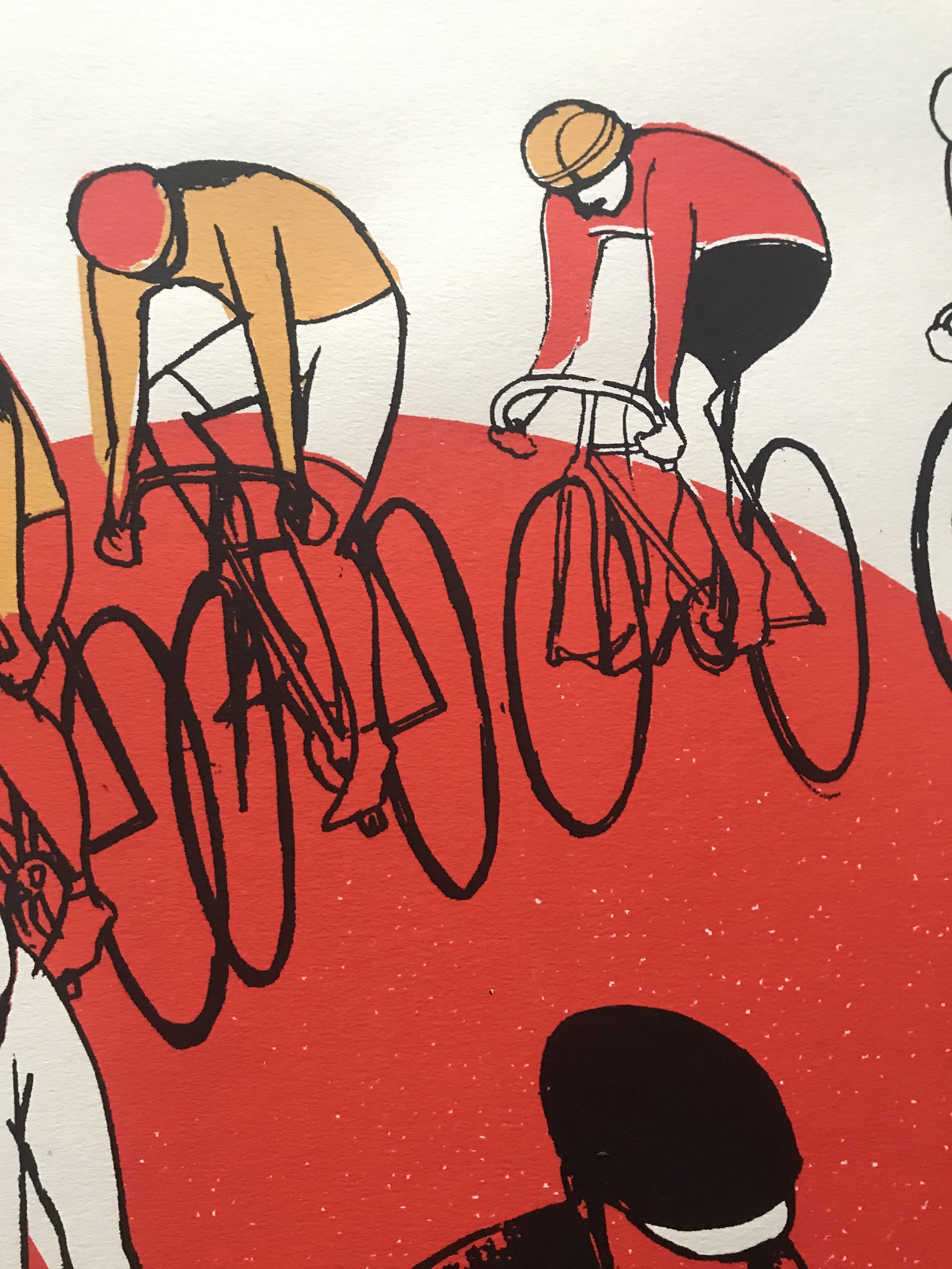 Eliza Southwood
Keirin
Limited Edition Screen Print
Edition of 25
Sheet Size: H 59.5cm x W 42cm x D 0.5cm
Signed
Sold Unframed
Please note that any insitu images are purely an indication as to how a piece may look.

Keirin is literally a “racing