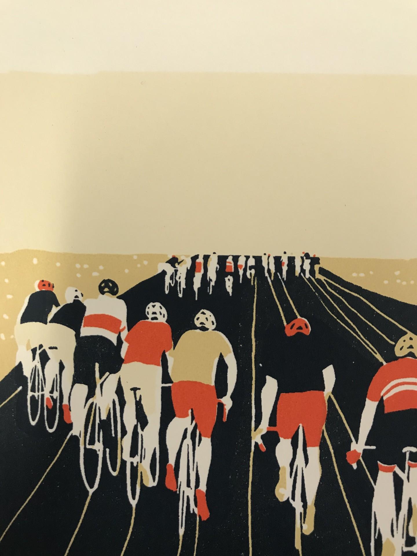 Eliza Southwood, Lines, Limited Edition Screen Print, Bicycle Art, Art Online For Sale 2
