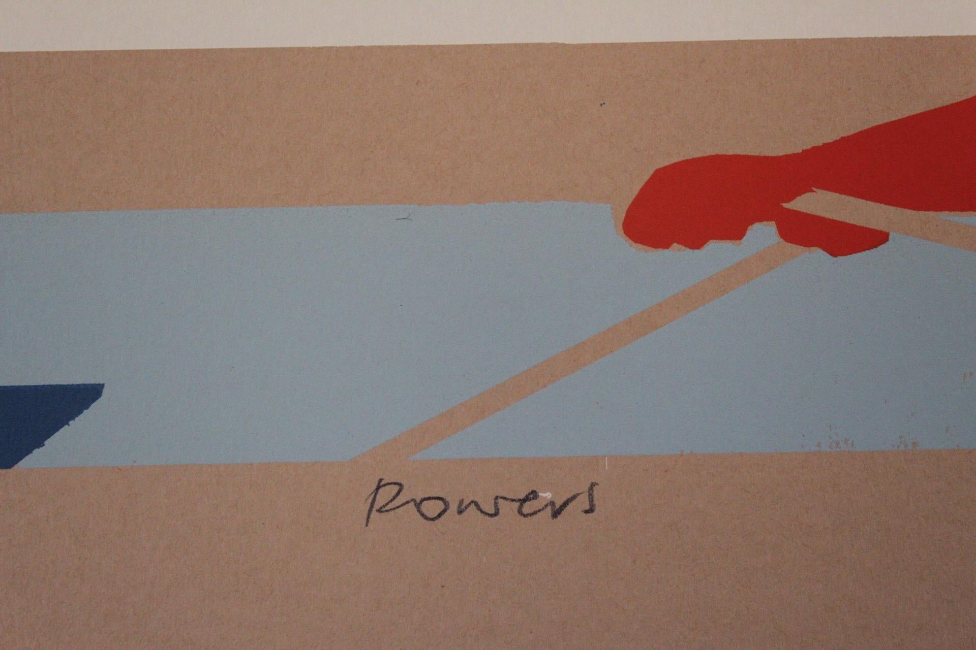 Eliza Southwood, Rowers, Limited Edition Screen Print, Affordable Art 3