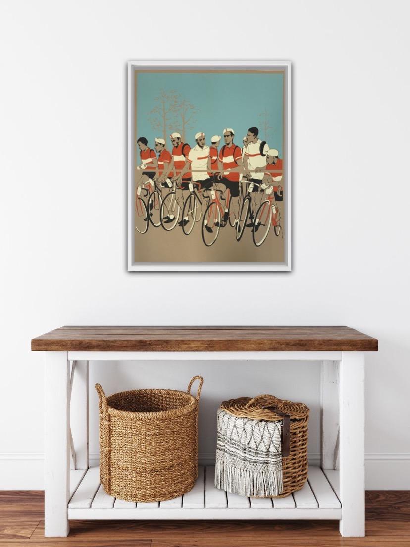 Eliza Southwood, The Start of the Race, Limited Edition Screen Print, Cycling Ar For Sale 5
