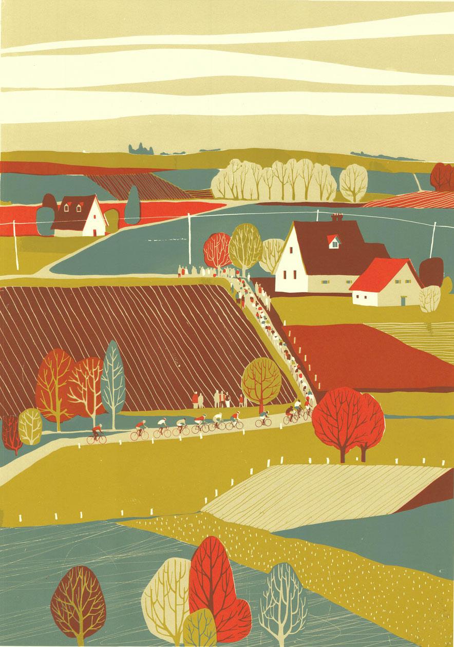 Liegi-Bastogne-Liegi II con serigrafia di Eliza Southwood