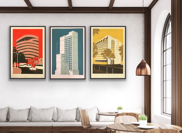 Eliza Southwood Tower Block, Car Park and Civic Building diptych For