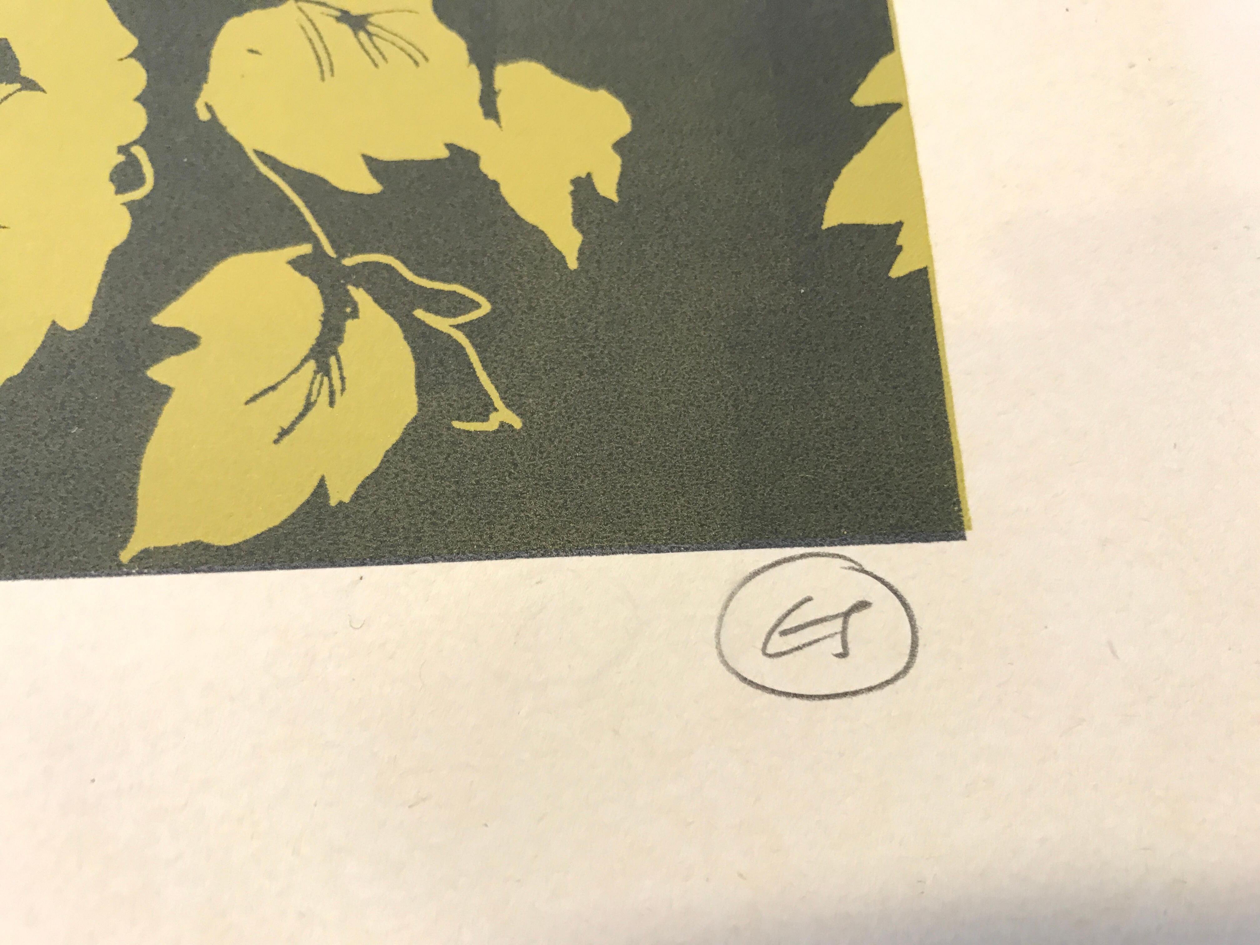 Ciclisti del vigneto, Serigrafia, Biciclette, Alpi francesi, Arte del ciclismo, Sport in vendita 3