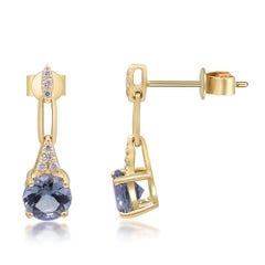 Elizabeth 14K Yellow Gold Pear-Cut Tanzanite Earrings
