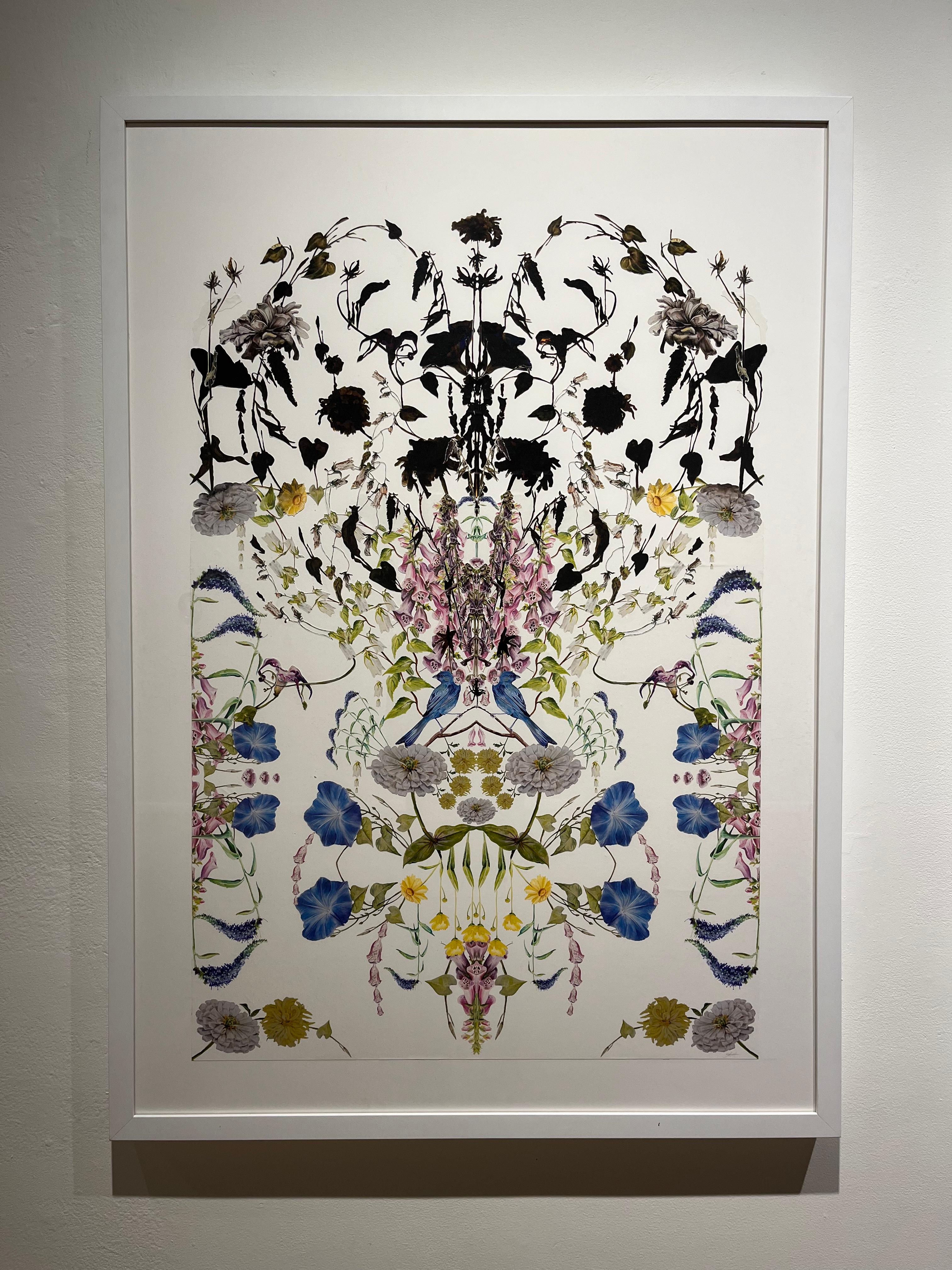 Forever Blooms n° 2 - Contemporain Mixed Media Art par Elizabeth Alexander